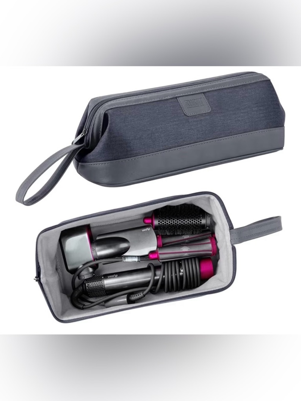 Gray Rectangular Toiletry & Tool Organizer Pouch